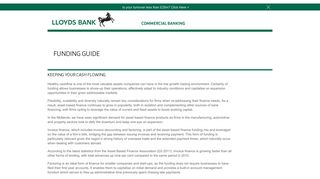 Keeping your cash flowing | Lloyds Bank