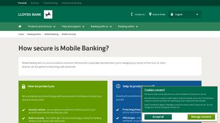 Lloyds Bank - UK Mobile Banking - Mobile Security
