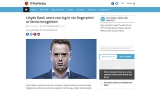 Lloyds Bank users can log in via fingerprint or facial recognition ...