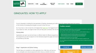 GRADUATES: HOW TO APPLY – Lloyds Banking Group Talent