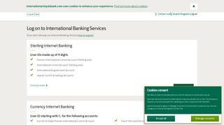 Log on to International Banking Services - Lloyds Bank