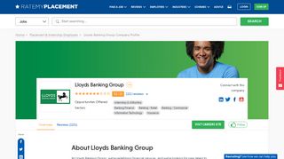 Lloyds Banking Group Placements, Internships, Jobs and Reviews ...