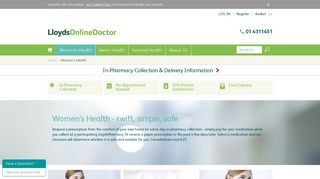 Women's Health | Lloyds Online Doctor