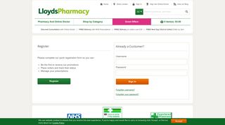Welcome to LloydsPharmacy