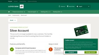 Lloyds Bank - UK Bank Accounts - Silver Current Account