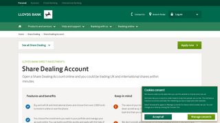 Lloyds Bank - Share dealing account explained - Investments