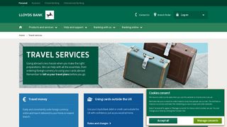 Lloyds Bank - Travel - Travel Insurance & Money
