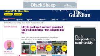 Lloyds packaged account promised the best insurance – but failed to ...