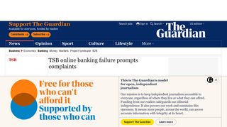 TSB online banking failure prompts complaints | Business | The ...
