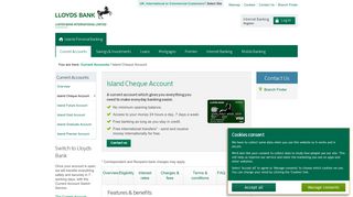 Island Cheque Account - Offshore Current Accounts - Lloyds Bank ...