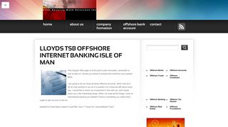 Lloyds Tsb Offshore Internet Banking Isle Of Man