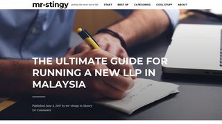 The Ultimate Guide for Running a New LLP in Malaysia | mr-stingy