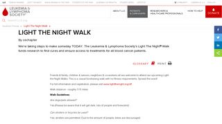 Light The Night Walk | Leukemia and Lymphoma Society