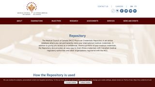 Repository | Medical Council of Canada