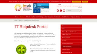 IT Helpdesk Portal - Louth & Meath Education & Training ... - lmetb - ETBI