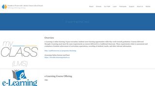 e-Learning (myClass)