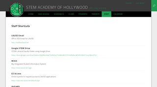 Staff Links / Staff Links - STEM Academy of Hollywood