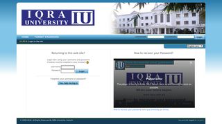 IU Learning Management System: Login to the site