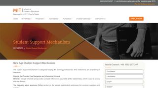 Student Support Mechanism | Online Learning Courses in ...