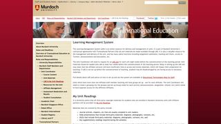 LMS & My Unit Readings - Murdoch University