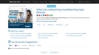 Https lms netlearning mynetlearning login Results For Websites Listing