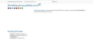 Simdiklat.pln-pusdiklat.co.id Error Analysis (By Tools)
