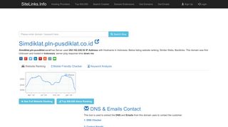 Simdiklat.pln-pusdiklat.co.id | 202.162.220.52, Similar Webs ...