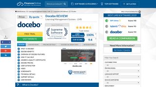 Docebo Reviews: Overview, Pricing and Features - FinancesOnline.com