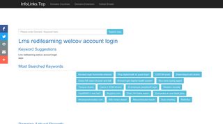 Lms redilearning welcov account login Search - InfoLinks.Top
