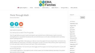 Think Through Math | EBIA Families
