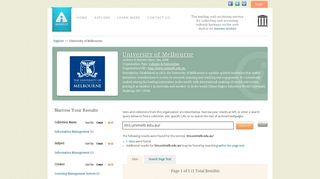 Archive-It - University of Melbourne