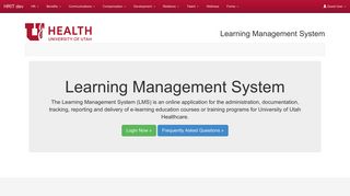 Learning Management System - HRIT dev - University of Utah