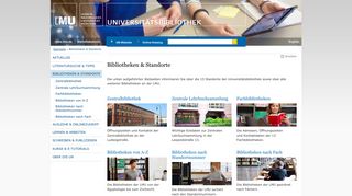 Bibliotheken & Standorte - Universitätsbibliothek der LMU - LMU ...
