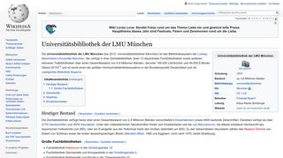Universitätsbibliothek der LMU München – Wikipedia