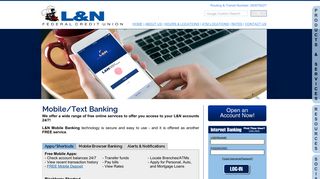 L&N Federal Credit Union | Internet & Mobile Banking | Mobile Banking