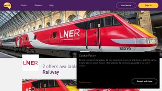 Collect or spend your points with London North Eastern Railway | Nectar