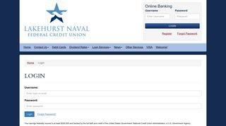 Please log in... | Lakehurst Naval Federal Credit Union