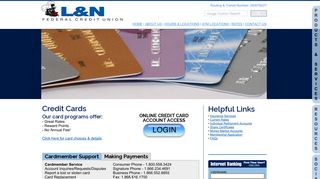 L&N Federal Credit Union | Lending | Credit Cards
