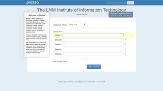 The LNM Institute of Information Technology | Piazza