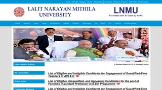 Welcome to the official website of Lalit Narayan Mithila University.