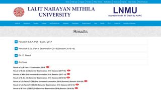 Results - Welcome to the official website of Lalit Narayan Mithila ...