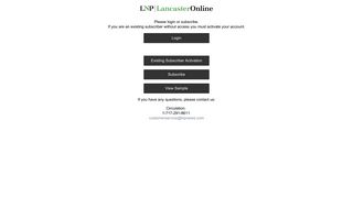 Lancaster LNP - Login