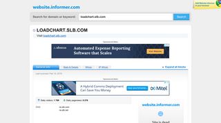 loadchart.slb.com at Website Informer. Visit Loadchart Slb.