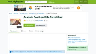Australia Post Load&Go Travel Card Reviews - ProductReview.com.au