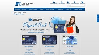 Keesler Federal prepaid cards are a safe alternative to cash.