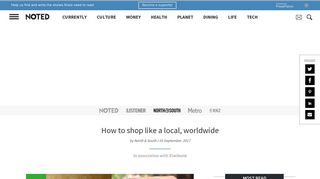 How to shop like a local, worldwide - North & South - Noted