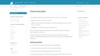 Cloud execution - K6 Docs