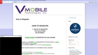 VMOBILE: How to Register