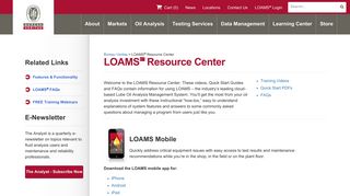 LOAMS   Resource Center - Bureau Veritas - Analysts, Inc