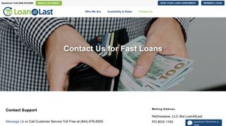 Contact Us - Loan At Last